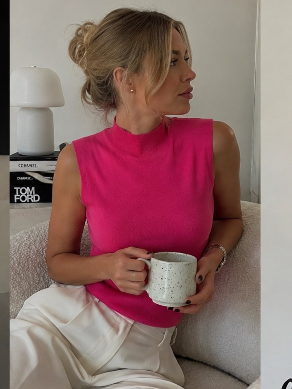 Ann Taylor vibrant pink top